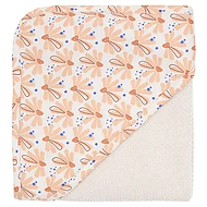 LUMA Babycare froté osuška s kapucí Memphis grey Flowerfever Nude