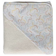  LUMA Babycare froté osuška s kapucí Memphis grey Multi Lines