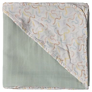  Luma Mušelínový ručník s kapucí bambus Sunset shapes Multi Lines