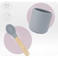 MoMi AMI Silikonový jídelní set MoMi AMI jídelní set