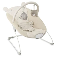  MoMi GLOSSY vibrační lehátko s melodií Béžové