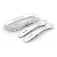  Nuvita Vidlička a lžička v krabičce Pastel Pink