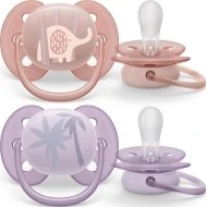 Philips Avent Šidítko Ultrasoft Premium zvířátko Dívka 0 - 6m 2ks