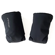 PINKIE Rukavice na kočárek Pinkie Black Softshell