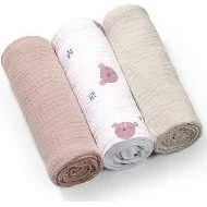  RRG Mušelínové pleny 3ks Grey