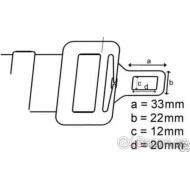 Prodloužení bezpečnostního pásu dvojče Rozměry