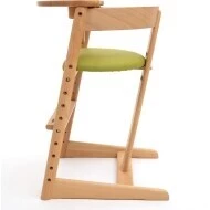 Reemy grow dřevěná židlička ze strany s pultíkem 