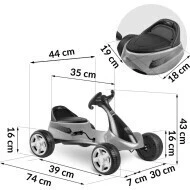 Rkids Motokára šlapací RK-595 Rkids motokára RK 595