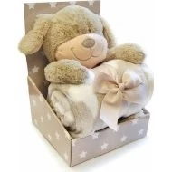 R+R Dětská dárková deka s plyšákem