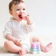 Saro Baby Silikonová stohovací kousátka Silikonové stohovací kousátko