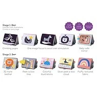  Taf Toys Knížka pro hru na bříšku Savana - 