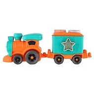 Teddies Vláček s vagónem bioplast 30cm vkládačka 
