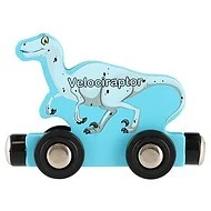  Teddies Vláček s vagóny dinosaurus na magnety 10ks - 