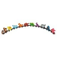  Teddies Vláček s vagóny dinosaurus na magnety 10ks - 
