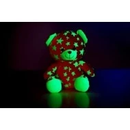 TEDDIES Medvídek svítící ve tmě Růžový ve tmě