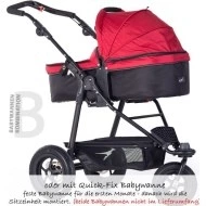 TFK Joggster Twist II lite Grey + korbička Cranberry akční set 