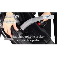 TFK Joggster Twist II lite Grey + korbička Cranberry akční set 