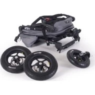 TFK Joggster Twist II lite Grey + korbička Cranberry akční set 