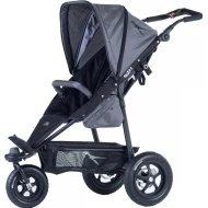 TFK Joggster Twist II lite Grey + korbička Cranberry akční set 