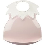  Thermobaby Plastový bryndák s límcem Powder pink