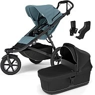  Thule Urban Glide 3 MIDI set s korbou Mid Blue sporťák + Black korbička