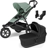  Thule Urban Glide 3 MIDI set s korbou Mist green sporťák + Black korbička