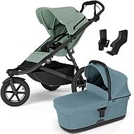  Thule Urban Glide 3 MIDI set s korbou Mist green sporťák + Mid blue korbička