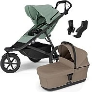  Thule Urban Glide 3 MIDI set s korbou Mist green sporťák + Tinted Taupe korbička