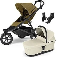  Thule Urban Glide 3 MIDI set s korbou Nutria green sporťák + Soft Beige korbička