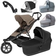  Thule Urban Glide 3 MAXI set Tinted taupe + black korbička