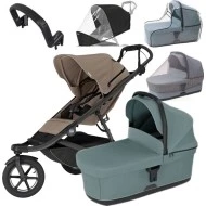  Thule Urban Glide 3 MAXI set Tinted taupe + mid blue korbička