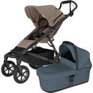  Thule Urban Glide 4 wheel MIDI set s korbou Tinted taupe sporťák + dark slate korbička