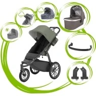  UPPAbaby Ridge V2 Evelyn green + theo dark taupe