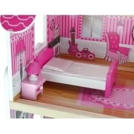  URW Velký dřevěný domeček pro panenky s terasou - 