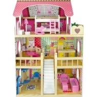 URW Dřevěný domeček pro panenky Čelní pohled