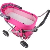 URW Kočárek pro panenky hluboký malý Sklopená stříška kočárku pro panenky