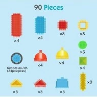 URW Stavebnice pro nejmenší HEDGEHOG BLOCKS 90 ks Části stavebnice pro nejmenší HEDGEHOG BLOCKS