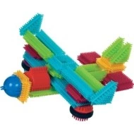 URW Stavebnice pro nejmenší HEDGEHOG BLOCKS 90 ks Letadlo ze stavebnice pro nejmenší HEDGEHOG BLOCKS