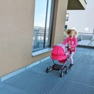 URW Kočárek pro panenky hluboký velký 