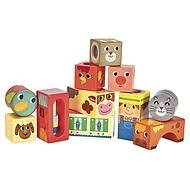 Vilac Dřevěné zvukové kostky Farma 