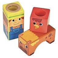 Vilac Dřevěné zvukové kostky Farma 