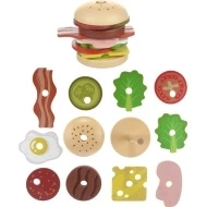  ZOPA Dřevěný nasazovací hamburger - Zopa Dřevěný hamburger komponenty