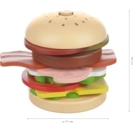 ZOPA Dřevěný nasazovací hamburger Zopa Dřevěný hamburger rozměry