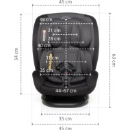 Zopa Autosedačka Universal Fix 2 Rozmměry Universal Fix 2