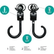 Zopa Dvojitý háček na kočárek 2 ks 