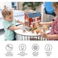 Zopa Dřevěná přenosná aktivity farma