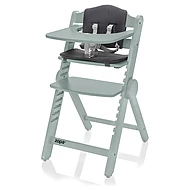  ZOPA Dřevěná jídelní židlička Clipp & Clapp Pistacio Green