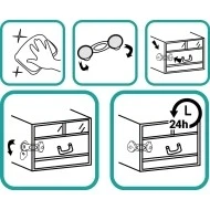 Zopa Mini zámek skříněk ohebný 2ks 