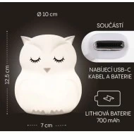 ZOPA Silikonová LED noční lampička vel. M Zopa silikonová LED noční lampička vel. M