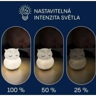 ZOPA Silikonová LED noční lampička s hudbou vel. L Zopa silikonová LED noční lampička s hudbou vel. L